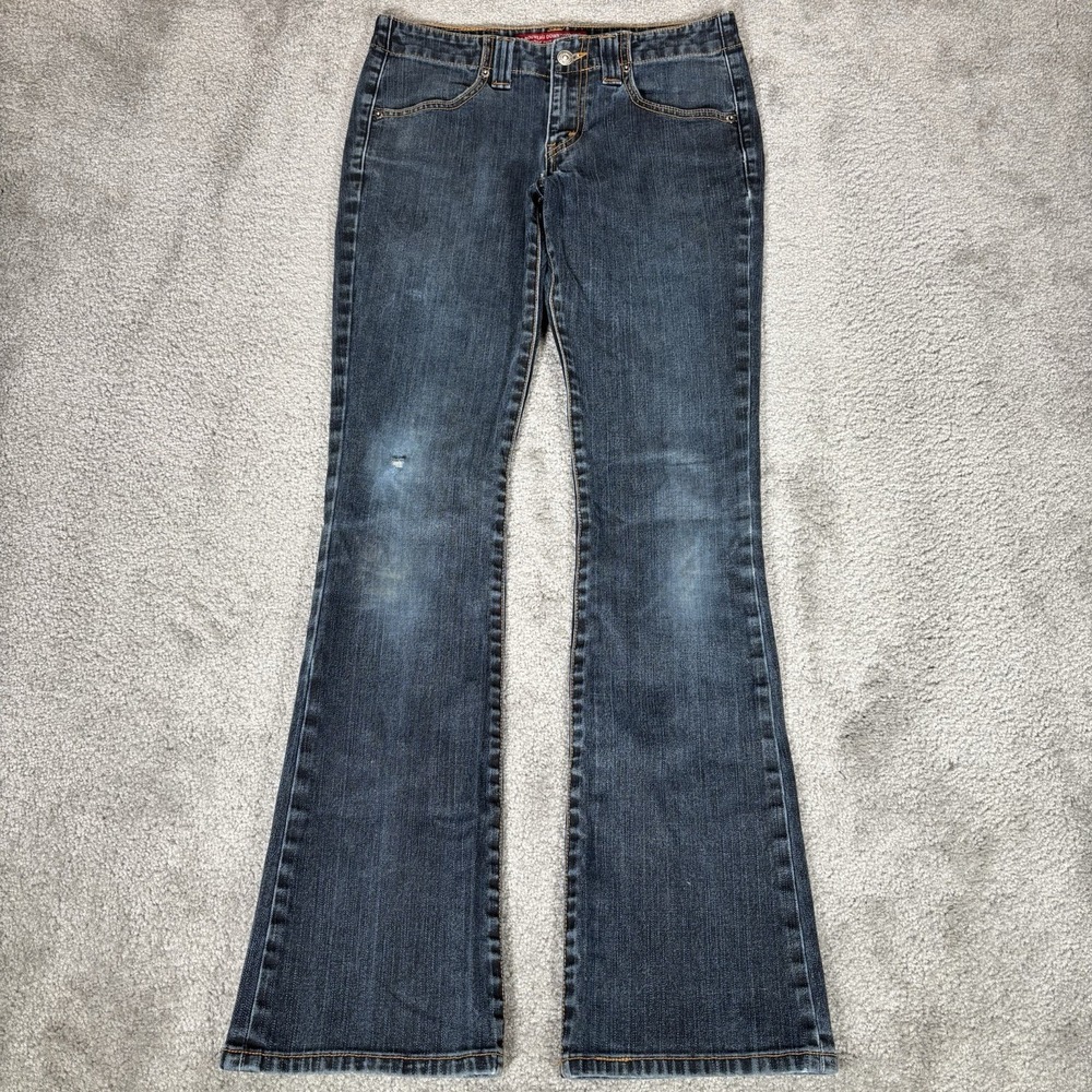 Levis 525 Jeans Womens 4 Nouveau Downtowner Bootcut Stretch Dark Blue Denim 2003